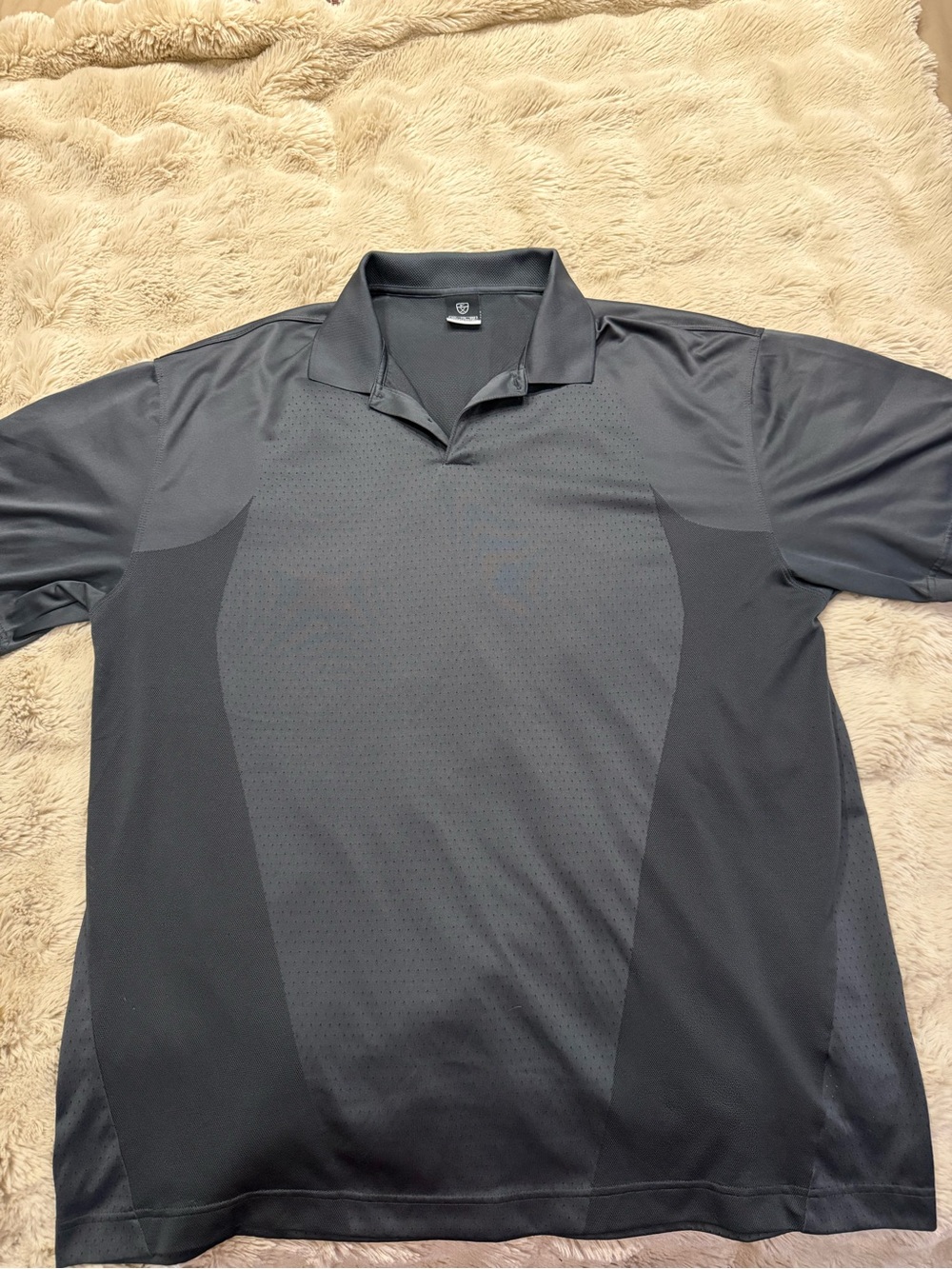 Nike Black Men's Golf Polo with Vent Panels